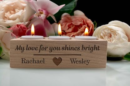 Personalised Valentine Tealight Holder - Image 5