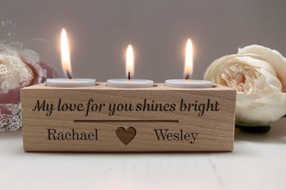 Personalised Valentine Tealight Holder - Image 6