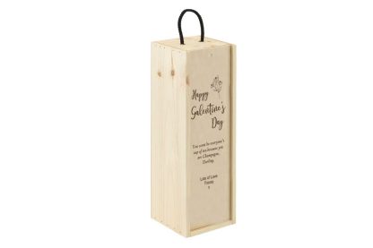 personalised galentine wine box