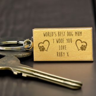 Personalised Dog Mum Keyring