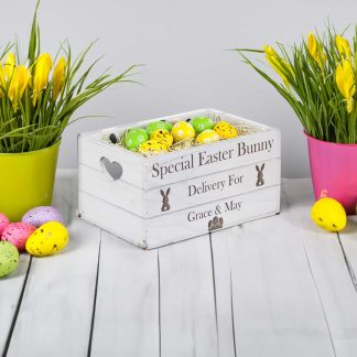 Personalised Easter Wooden Box.