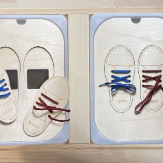 Flisat Shoe Lace Activity Insert, perfect way to help children to learn how to tie their shoe laces. They will also learn their left and right.