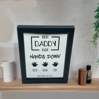 Personalised Best Daddy Ever Engraved Frame