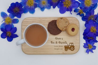 Personalised Father's Day Tea & Biscuit Board.