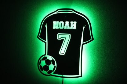 Football mirror wall light green