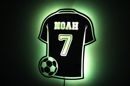 Football mirror wall light light green