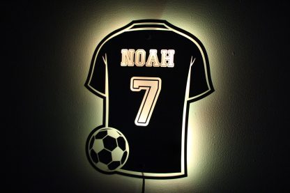 Football mirror wall light yellow