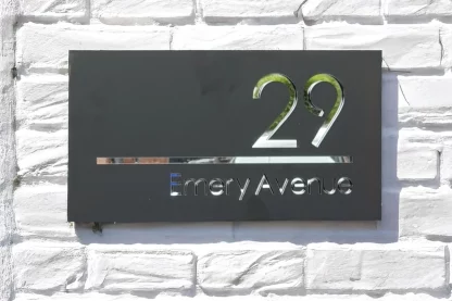 Modern House Number Sign - Image 3