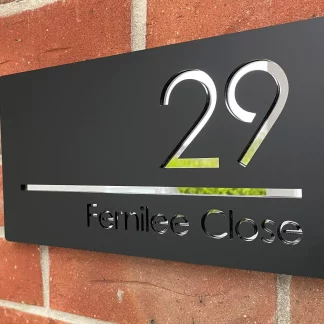 Our Modern House Number Sign