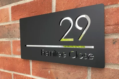 Our Modern House Number Sign