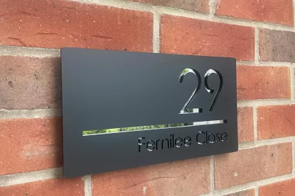 Modern House Number Sign - Image 2